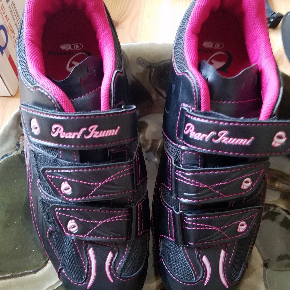 Womens pearl izumi road bike shoes 42 warn twice - Picture 3 of 4